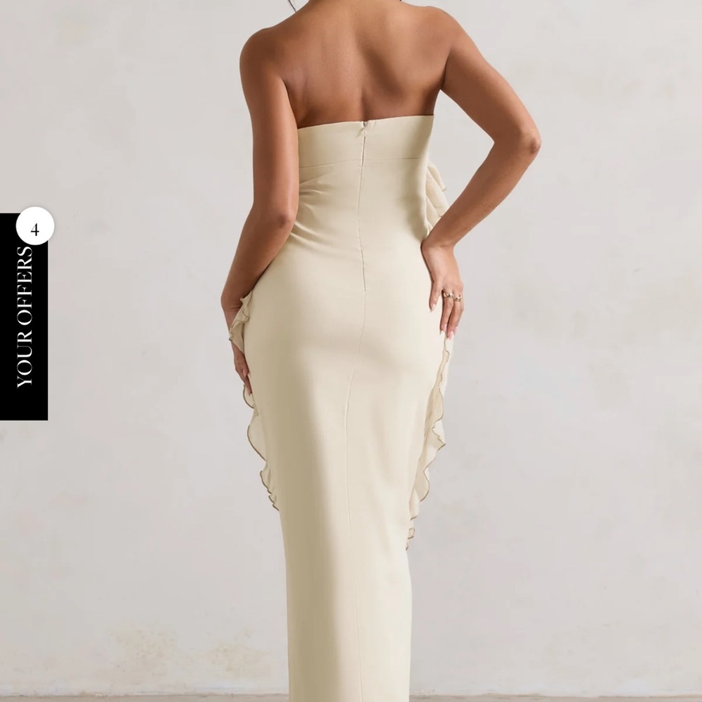 Strapless Ruffle Maxi Dress - Picture 2 of 4